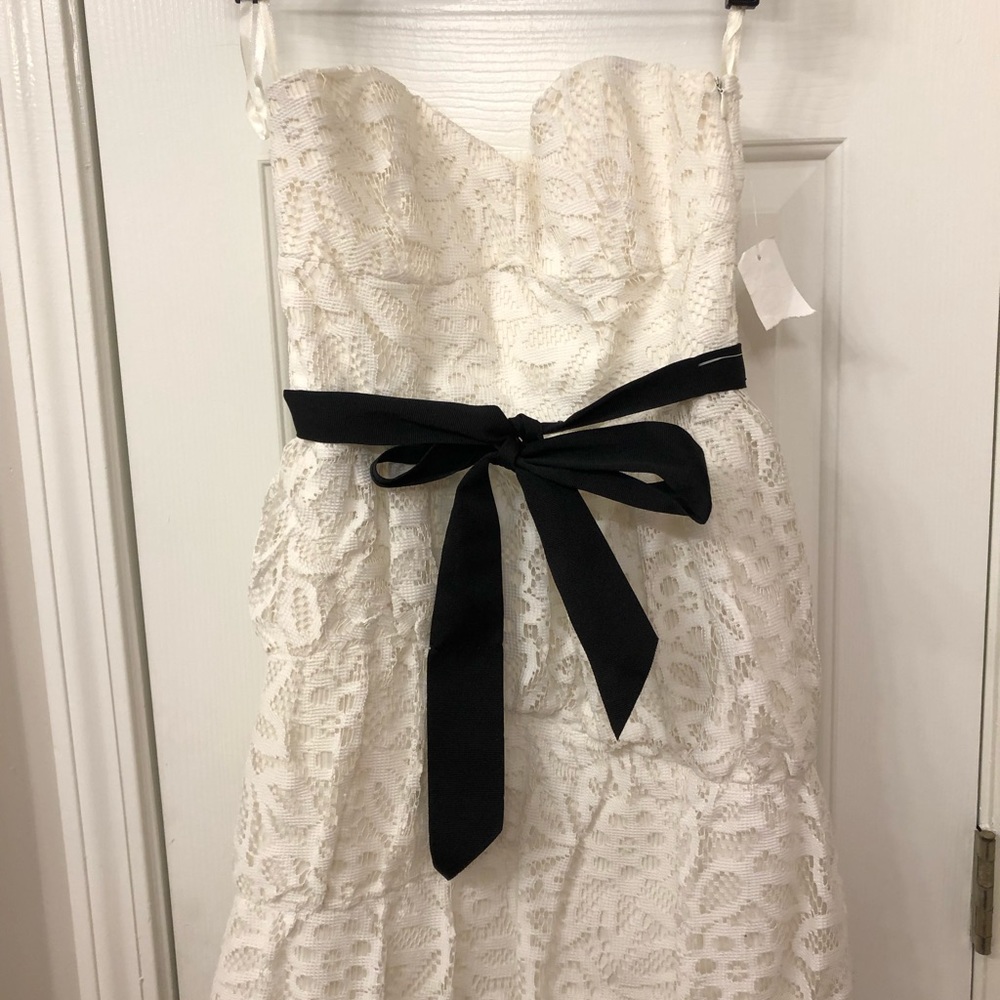 Charlotte Russe lace strapless mini dress